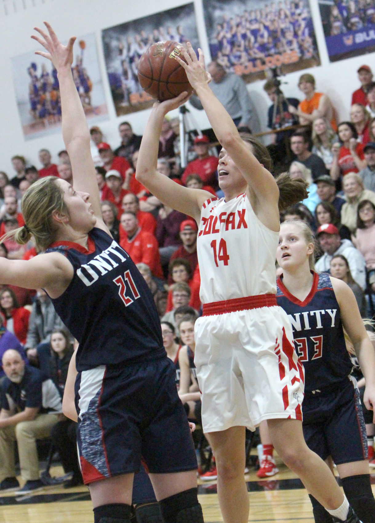 Colfax girls basketball vs Unity at Chetek-Weyerhaeuser 3-5-20